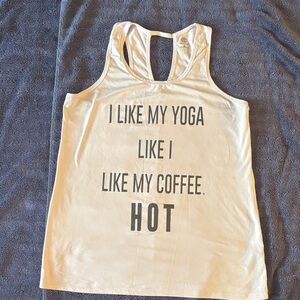 White Sleeveless Tank Top